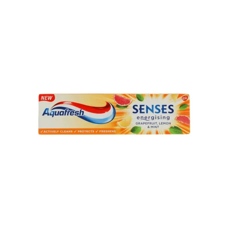 Aquafresh Senses Energising Grapefruit, Lemon & Mint Toothpaste 75 ml ...
