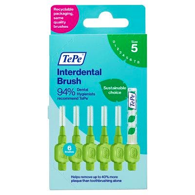 TePe Interdental Brush 0.8 mm Green 6 pcs £2.99