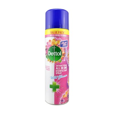 Dettol Antibacterial All In One Disinfectant Spray Wild Blossom 500 ml
