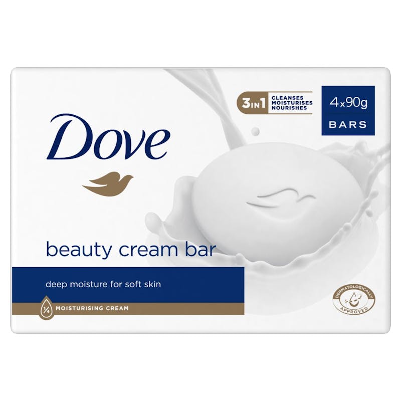 Dove Beauty Creme Bar 4 x 90 g