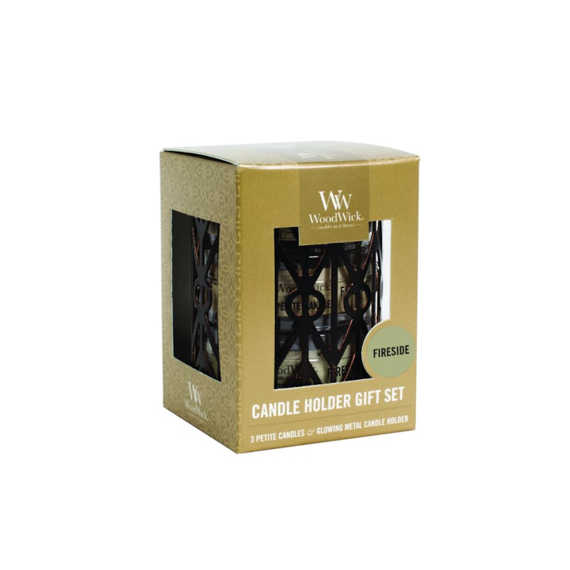 WoodWick Candle Holder Gift Set Fireside 3 x 31 g