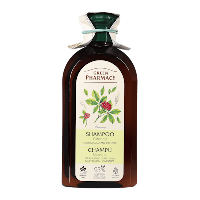 Green Pharmacy Ginseng Shampoo Oily Scalp &amp; Dry Ends 350 ml