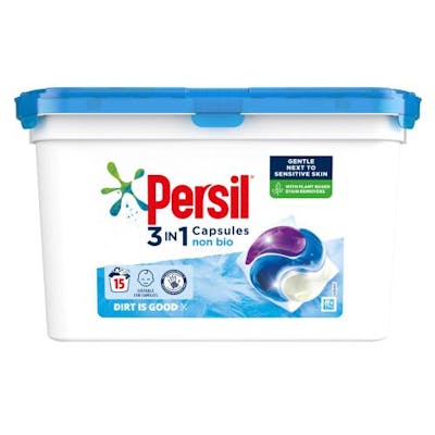Persil 3 In 1 Capsules Non Bio 15 kpl