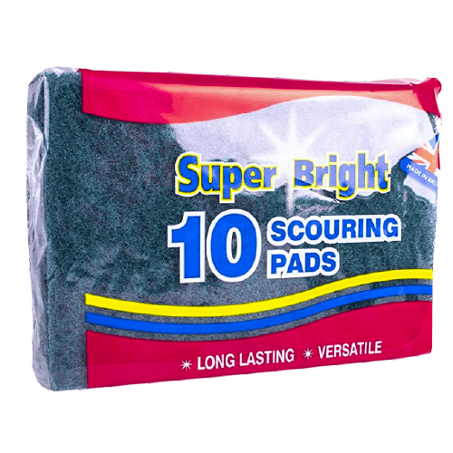 Super Bright Scouring Pads 10 pcs £1.29