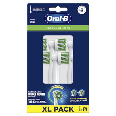 Oral-B Cross Action Brush Heads 6 kpl