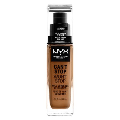 NYX Can&#039;t Stop Won&#039;t Stop Full Coverage Foundation Almond 30 ml
