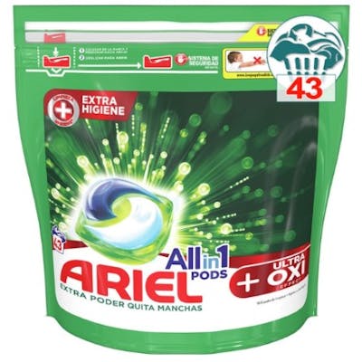 Ariel Pods All-In-1 Oxi Powder 43 kpl