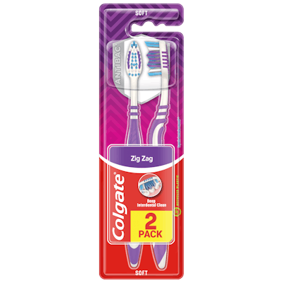 Colgate Zig Zag Toothbrushes Soft 2 pcs