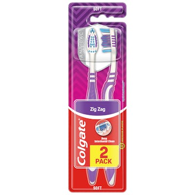 Colgate Zig Zag Toothbrushes Soft 2 st