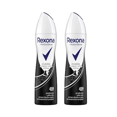 Rexona Women Invisible On Black & White Clothes Deospray 2 x 150 ml