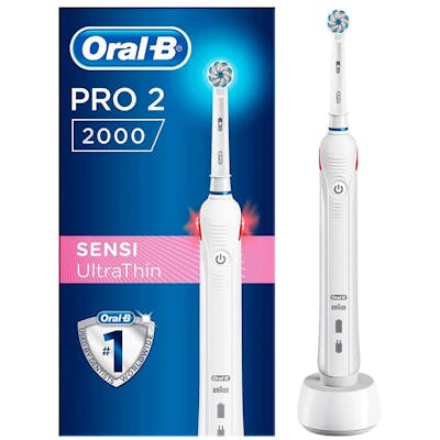 Oral-B Pro 2 2000 Sensi UltraThin White El-tandbørste 1 pcs