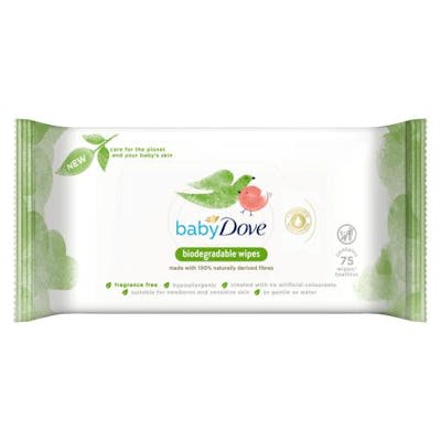 Dove Baby Biogradable Wipes 75 st