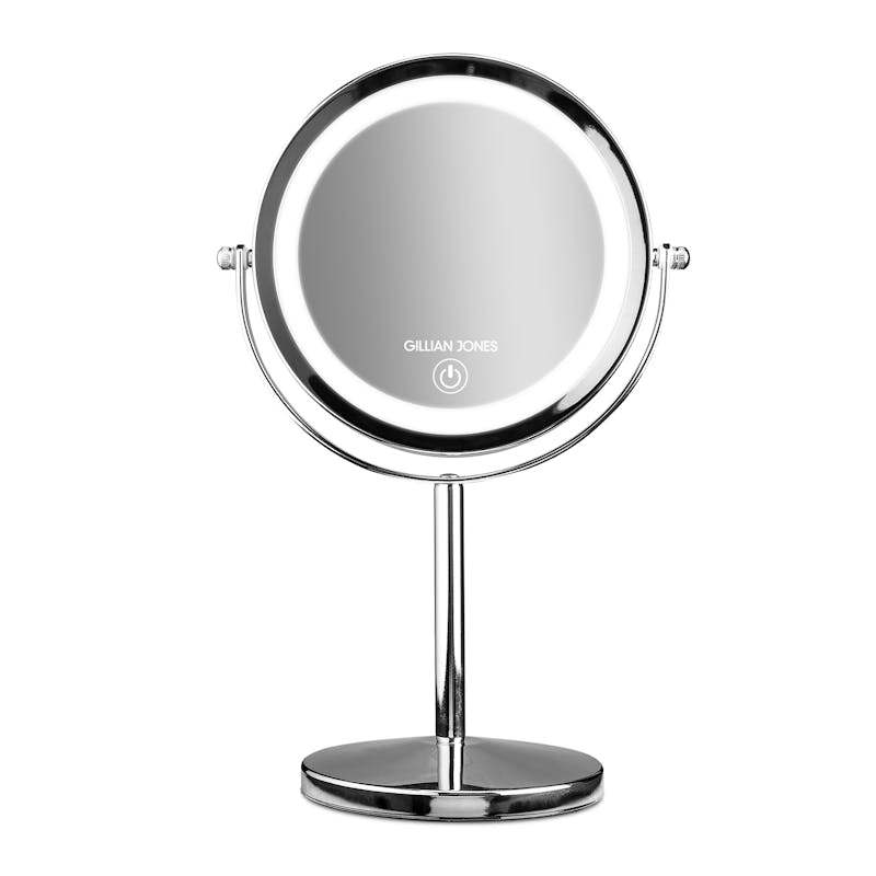 Gillian Jones Stand LED Light Mirror With Touch x10 Silver 1 kpl