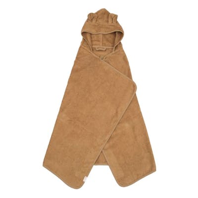Fabelab Hooded Junior Towel Bear Ochre 1 st