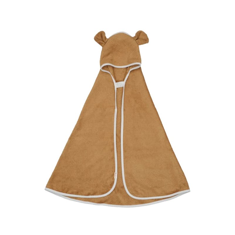 Fabelab Hooded Baby Towel Bear Ochre 1 kpl