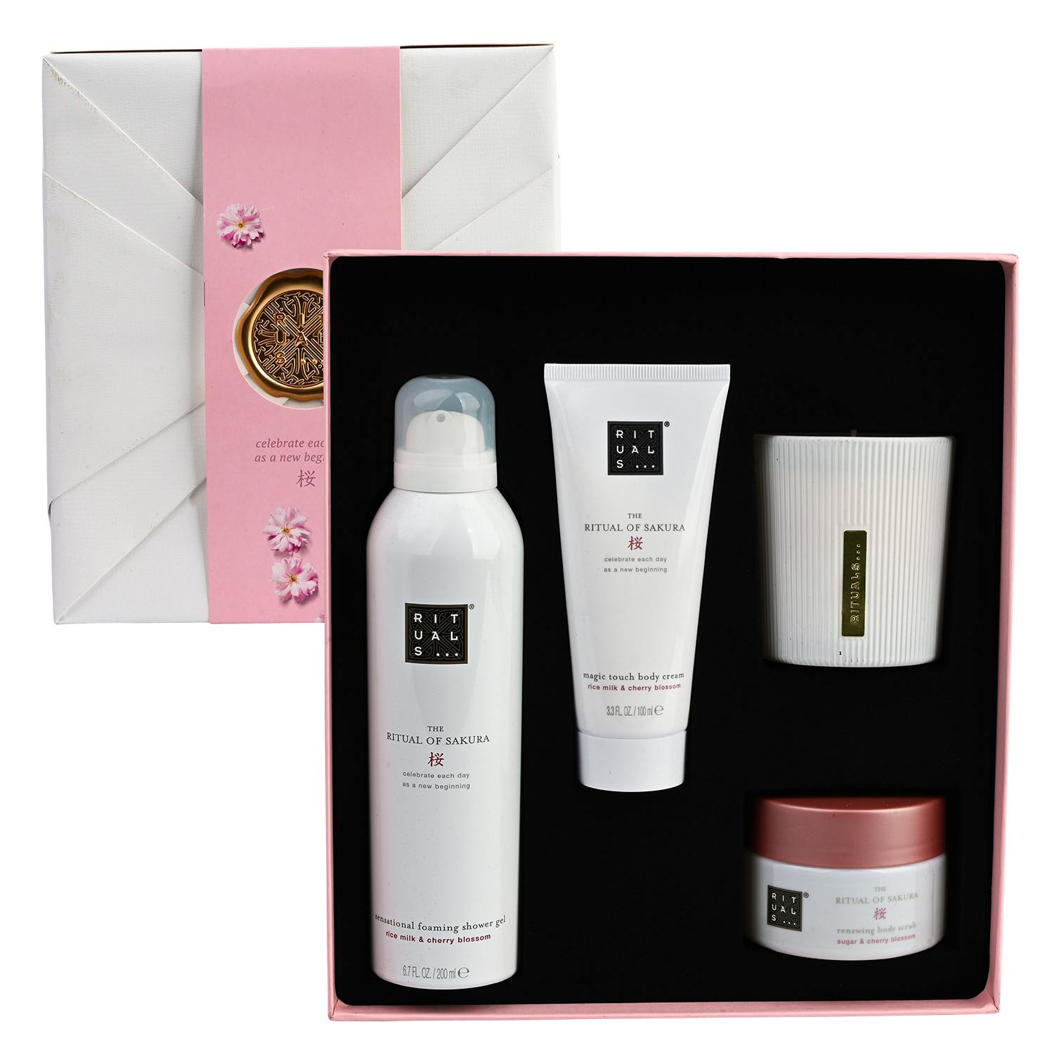 Rituals The Ritual Of Sakura Medium Gift Set 200 ml + 140 g + 125 g + 100 ml