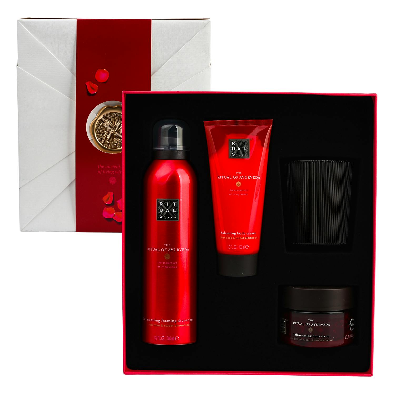 Rituals The Ritual Of Ayurveda Medium Gift Set 200 ml + 140 g + 100 ml + 125 g