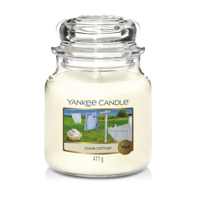 Yankee Candle Classic Medium Jar Clean Cotton 411 g