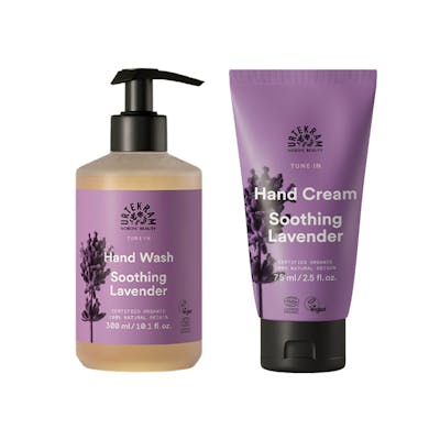 Urtekram Soothing Lavender Hand Soap &amp; Hand Cream 300 ml + 75 ml