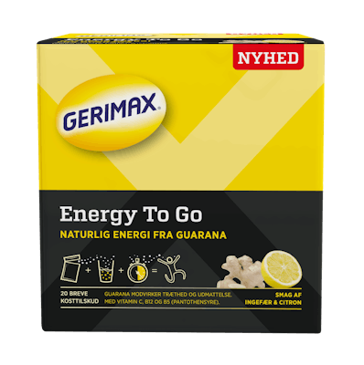 Gerimax Energy To Go Ginger &amp; Lemon 20 pcs