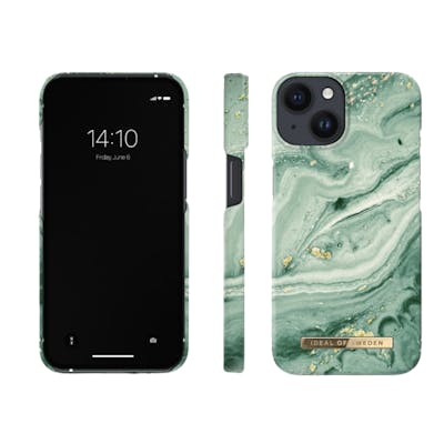 iDeal Of Sweden Fashion Case iPhone 13/14 Mint Swirl Marble 1 st