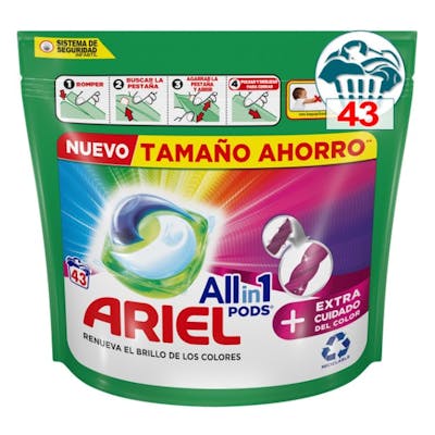 Ariel Pods All-in-1 Colour 43 stk