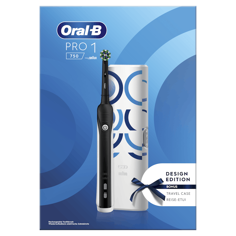 Oral-B Pro 1 750 Electric Toothbrush Black 1 st - 49.99 EUR