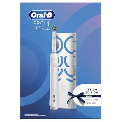 Oral-B Pro 1 750 Electric Toothbrush White 1 stk