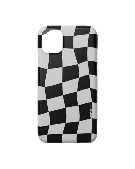 Nudient Thin Print iPhone 11 Pro Checkered White/Black 1 stk