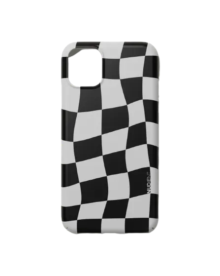 Nudient Thin Print iPhone 11 Pro Checkered White/Black 1 pcs