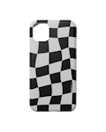 Nudient Thin Print iPhone 11 Pro Checkered White/Black 1 kpl
