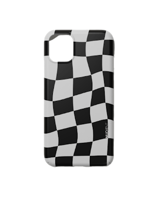 Nudient Thin Print iPhone 11 Pro Checkered White/Black 1 pcs