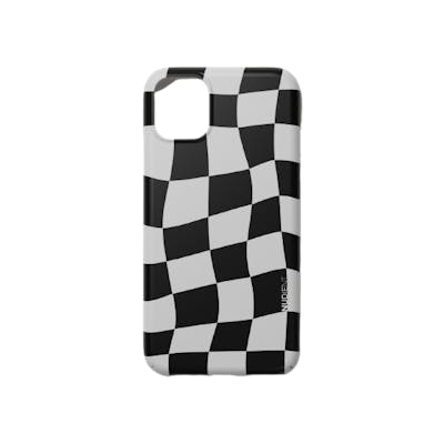Nudient Thin Print iPhone 11 Pro Checkered White/Black 1 kpl