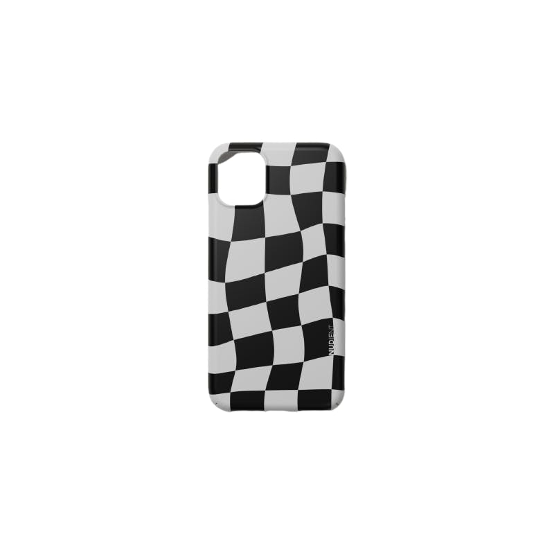 Nudient Thin Print iPhone 11 Pro Checkered White/Black 1 stk