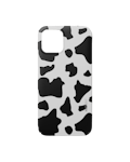 Nudient Thin Print iPhone 12/Pro Moo White/Black 1 kpl