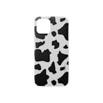 Nudient Thin Print iPhone 12/Pro Moo White/Black 1 stk