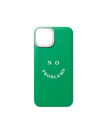 Nudient Thin Print iPhone 14 No Problems Green 1 stk