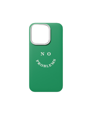 Nudient Thin Print iPhone 14 Pro No Problems Green 1 stk