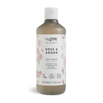 I Love Cosmetics Naturals Rose &amp; Argan Body Wash 500 ml