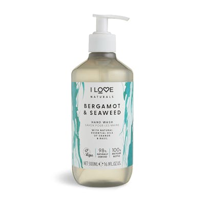 I Love Cosmetics Naturals Bergamot &amp; Seaweed Hand Wash 500 ml