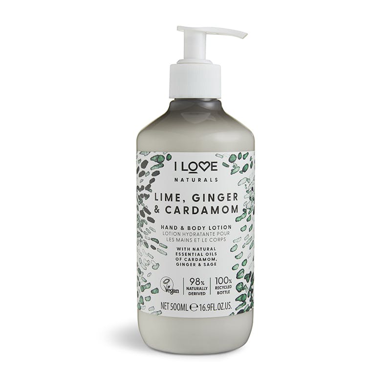 I Love Cosmetics Naturals Lime, Ginger &amp; Cardamon Hand &amp; Body Lotion 500 ml