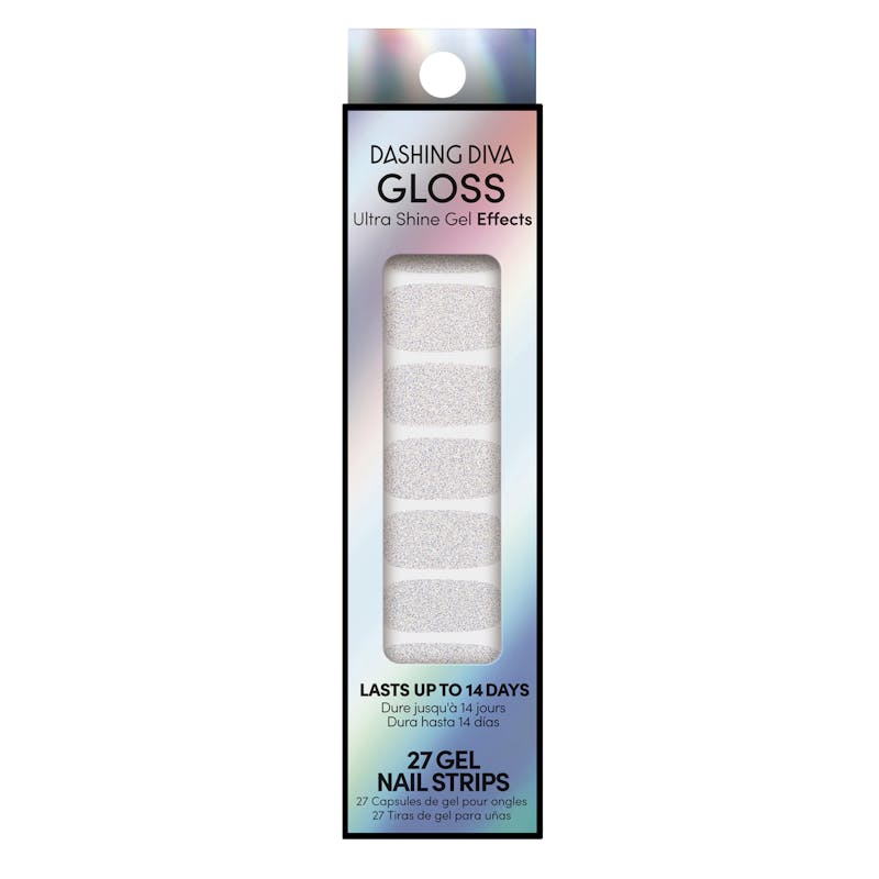 Dashing Diva Gloss Ultra Shine Gel Effect Silver Powder 27 kpl