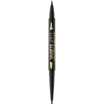 Eveline Variete Eyeliner and Pencil Double Effect 2 In 1 Ultra Black 1 stk