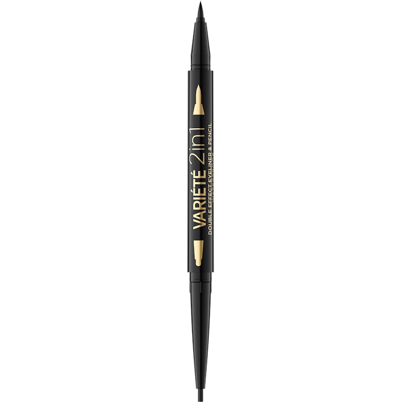 Eveline Variete Eyeliner and Pencil Double Effect 2 In 1 Ultra Black 1 st