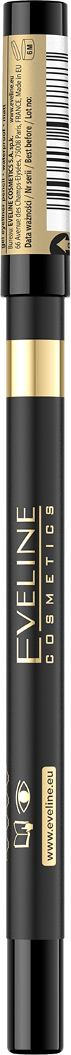 Eveline Variete Gel Eyeliner Pencil Waterproof 24H Extreme Wear 01
