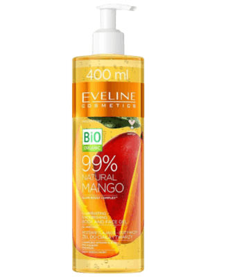 Eveline 99% Natural Mango Illuminating &amp; Nourishing Body &amp; Face Gel 400 ml