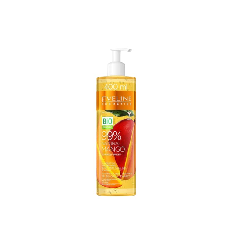 Eveline 99% Natural Mango Illuminating &amp; Nourishing Body &amp; Face Gel 400 ml