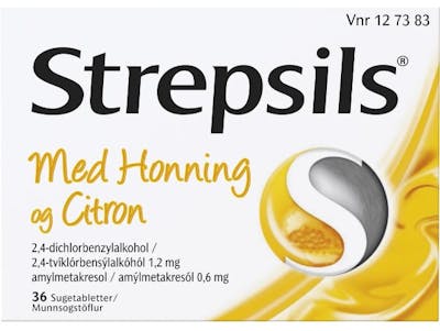 Strepsils Sugetabletter Honning/Citron 36 stk