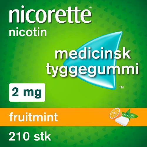 Nicorette Fruitmint Tyggegummi 2 mg 210 stk