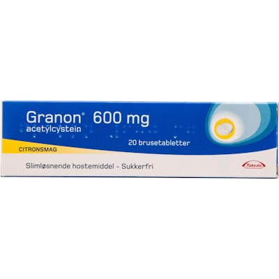 Granon Brusetabletter 600 mg 20 stk